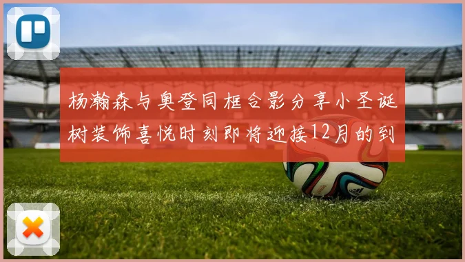 杨瀚森与奥登同框合影分享小圣诞树装饰喜悦时刻即将迎接12月的到来